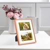 image:imageGolden State Art 4x6 Aluminum Collage Frame Displays 6x4 Pictures With 2 Openings Mat or One 8x10 Photo Real Glass PortraitLandscape WallTabletop Display Gold 1 PackRose Gold