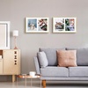 image:imageGolden State Art 4x6 Aluminum Collage Frame Displays 6x4 Pictures With 2 Openings Mat or One 8x10 Photo Real Glass PortraitLandscape WallTabletop Display Gold 1 PackGold