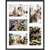 image:imageGolden State Art 4x6 Aluminum Collage Frame Displays 6x4 Pictures With 2 Openings Mat or One 8x10 Photo Real Glass PortraitLandscape WallTabletop Display Gold 1 PackBlack