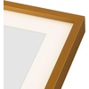 image:imageGolden State Art 4x6 Aluminum Collage Frame Displays 6x4 Pictures With 2 Openings Mat or One 8x10 Photo Real Glass PortraitLandscape WallTabletop Display Gold 1 PackBronze