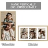 image:imageGolden State Art 4x6 Aluminum Collage Frame Displays 6x4 Pictures With 2 Openings Mat or One 8x10 Photo Real Glass PortraitLandscape WallTabletop Display Gold 1 PackGold