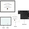 image:imageGolden State Art 85x11 Aluminum Certificate Frame Metal Diploma Frames for 85 x 11 Documents Real Glass Front with Easel Stand Gold 1 PackBlack No Mat
