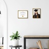 image:imageGolden State Art 85x11 Aluminum Certificate Frame Metal Diploma Frames for 85 x 11 Documents Real Glass Front with Easel Stand Gold 1 PackBronzeNo Mat