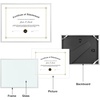 image:imageGolden State Art 85x11 Aluminum Certificate Frame Metal Diploma Frames for 85 x 11 Documents Real Glass Front with Easel Stand Gold 1 PackSilver No Mat