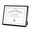 image:imageGolden State Art 85x11 Aluminum Frame Real Glass Metal Frame for 85 by 11 inch Document Certificate Diploma with Easel Stand Black 3 PackBlack
