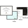 image:imageGolden State Art 85x11 Aluminum Frame Real Glass Metal Frame for 85 by 11 inch Document Certificate Diploma with Easel Stand Black 3 PackBlack
