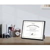 image:imageGolden State Art 85x11 Aluminum Frame Real Glass Metal Frame for 85 by 11 inch Document Certificate Diploma with Easel Stand Black 3 PackBlack