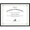 image:imageGolden State Art 85x11 Aluminum Frame Real Glass Metal Frame for 85 by 11 inch Document Certificate Diploma with Easel Stand Black 3 PackBlack
