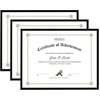 image:imageGolden State Art 85x11 Aluminum Frame Real Glass Metal Frame for 85 by 11 inch Document Certificate Diploma with Easel Stand Black 3 PackBlack
