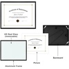 image:imageGolden State Art 85x11 Aluminum Frame Real Glass Metal Frame for 85 by 11 inch Document Certificate Diploma with Easel Stand Black 3 PackBlack