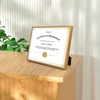 image:imageGolden State Art 85x11 Aluminum Frame Real Glass Metal Frame for 85 by 11 inch Document Certificate Diploma with Easel Stand Black 3 PackBronze
