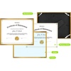 image:imageGolden State Art 85x11 Aluminum Frame Real Glass Metal Frame for 85 by 11 inch Document Certificate Diploma with Easel Stand Black 3 PackBronze