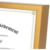 image:imageGolden State Art 85x11 Aluminum Frame Real Glass Metal Frame for 85 by 11 inch Document Certificate Diploma with Easel Stand Black 3 PackBronze