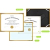 image:imageGolden State Art 85x11 Aluminum Frame Real Glass Metal Frame for 85 by 11 inch Document Certificate Diploma with Easel Stand Black 3 PackBronze