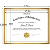 image:imageGolden State Art 85x11 Aluminum Frame Real Glass Metal Frame for 85 by 11 inch Document Certificate Diploma with Easel Stand Black 3 PackBronze