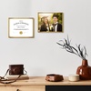 image:imageGolden State Art 85x11 Aluminum Frame Real Glass Metal Frame for 85 by 11 inch Document Certificate Diploma with Easel Stand Black 3 PackBronze