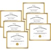 image:imageGolden State Art 85x11 Aluminum Frame Real Glass Metal Frame for 85 by 11 inch Document Certificate Diploma with Easel Stand Black 3 PackBronze