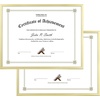 image:imageGolden State Art 85x11 Aluminum Frame Real Glass Metal Frame for 85 by 11 inch Document Certificate Diploma with Easel Stand Black 3 PackGold
