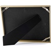 image:imageGolden State Art 85x11 Aluminum Frame Real Glass Metal Frame for 85 by 11 inch Document Certificate Diploma with Easel Stand Black 3 PackGold