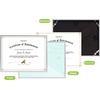 image:imageGolden State Art 85x11 Aluminum Frame Real Glass Metal Frame for 85 by 11 inch Document Certificate Diploma with Easel Stand Black 3 PackSilver