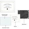 image:imageGolden State Art 85x11 Aluminum Frame Real Glass Metal Frame for 85 by 11 inch Document Certificate Diploma with Easel Stand Black 3 PackSilver