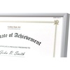 image:imageGolden State Art 85x11 Aluminum Frame Real Glass Metal Frame for 85 by 11 inch Document Certificate Diploma with Easel Stand Black 3 PackSilver