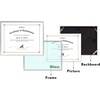 image:imageGolden State Art 85x11 Aluminum Frame Real Glass Metal Frame for 85 by 11 inch Document Certificate Diploma with Easel Stand Black 3 PackSilver