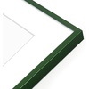 image:imageGolden State Art 8x10 11x14 16x20 Aluminum Picture Frames 3 Pack with Mats  Real Glass Wall Mountable Green Gallery Style Set