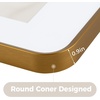 image:imageGolden State Art 8x10 Aluminum Picture Frame Red  With Mat for 5x7 Photo or Without Mat for Round Edges 8 x 10 Photo with 1inch Radius Corner  Real Glass  Matte Modern Wall DecorBronze Gold