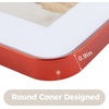 image:imageGolden State Art 8x10 Aluminum Picture Frame Red  With Mat for 5x7 Photo or Without Mat for Round Edges 8 x 10 Photo with 1inch Radius Corner  Real Glass  Matte Modern Wall DecorRed