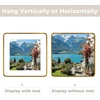 image:imageGolden State Art 8x10 Aluminum Picture Frame Red  With Mat for 5x7 Photo or Without Mat for Round Edges 8 x 10 Photo with 1inch Radius Corner  Real Glass  Matte Modern Wall DecorBronze Gold