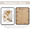 image:imageGolden State Art 8x10 Aluminum Picture Frame Red  With Mat for 5x7 Photo or Without Mat for Round Edges 8 x 10 Photo with 1inch Radius Corner  Real Glass  Matte Modern Wall DecorBlack