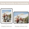 image:imageGolden State Art 8x10 Aluminum Picture Frame Red  With Mat for 5x7 Photo or Without Mat for Round Edges 8 x 10 Photo with 1inch Radius Corner  Real Glass  Matte Modern Wall DecorBlack