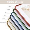 image:imageGolden State Art 8x10 Aluminum Picture Frame Red  With Mat for 5x7 Photo or Without Mat for Round Edges 8 x 10 Photo with 1inch Radius Corner  Real Glass  Matte Modern Wall DecorBlack