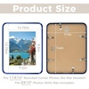 image:imageGolden State Art 8x10 Aluminum Picture Frame Red  With Mat for 5x7 Photo or Without Mat for Round Edges 8 x 10 Photo with 1inch Radius Corner  Real Glass  Matte Modern Wall DecorBlue