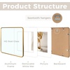image:imageGolden State Art 8x10 Aluminum Picture Frame Red  With Mat for 5x7 Photo or Without Mat for Round Edges 8 x 10 Photo with 1inch Radius Corner  Real Glass  Matte Modern Wall DecorBronze Gold