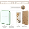 image:imageGolden State Art 8x10 Aluminum Picture Frame Red  With Mat for 5x7 Photo or Without Mat for Round Edges 8 x 10 Photo with 1inch Radius Corner  Real Glass  Matte Modern Wall DecorGreen