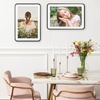 image:imageGolden State Art 8x10 Aluminum Picture Frame Red  With Mat for 5x7 Photo or Without Mat for Round Edges 8 x 10 Photo with 1inch Radius Corner  Real Glass  Matte Modern Wall DecorBlack