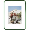 image:imageGolden State Art 8x10 Aluminum Picture Frame Red  With Mat for 5x7 Photo or Without Mat for Round Edges 8 x 10 Photo with 1inch Radius Corner  Real Glass  Matte Modern Wall DecorGreen