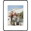 image:imageGolden State Art 8x10 Aluminum Picture Frame Red  With Mat for 5x7 Photo or Without Mat for Round Edges 8 x 10 Photo with 1inch Radius Corner  Real Glass  Matte Modern Wall DecorBlack