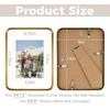 image:imageGolden State Art 8x10 Aluminum Picture Frame Red  With Mat for 5x7 Photo or Without Mat for Round Edges 8 x 10 Photo with 1inch Radius Corner  Real Glass  Matte Modern Wall DecorBronze Gold