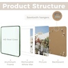 image:imageGolden State Art 8x10 Aluminum Picture Frame Red  With Mat for 5x7 Photo or Without Mat for Round Edges 8 x 10 Photo with 1inch Radius Corner  Real Glass  Matte Modern Wall DecorGreen