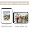 image:imageGolden State Art 8x10 Aluminum Picture Frame Red  With Mat for 5x7 Photo or Without Mat for Round Edges 8 x 10 Photo with 1inch Radius Corner  Real Glass  Matte Modern Wall DecorBlack