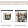 image:imageGolden State Art 8x10 Aluminum Picture Frame Red  With Mat for 5x7 Photo or Without Mat for Round Edges 8 x 10 Photo with 1inch Radius Corner  Real Glass  Matte Modern Wall DecorBlack