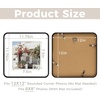 image:imageGolden State Art 8x10 Aluminum Picture Frame Red  With Mat for 5x7 Photo or Without Mat for Round Edges 8 x 10 Photo with 1inch Radius Corner  Real Glass  Matte Modern Wall DecorBlack