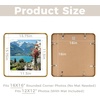image:imageGolden State Art 8x10 Aluminum Picture Frame Red  With Mat for 5x7 Photo or Without Mat for Round Edges 8 x 10 Photo with 1inch Radius Corner  Real Glass  Matte Modern Wall DecorBronze Gold