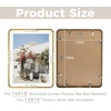 image:imageGolden State Art 8x10 Aluminum Picture Frame Red  With Mat for 5x7 Photo or Without Mat for Round Edges 8 x 10 Photo with 1inch Radius Corner  Real Glass  Matte Modern Wall DecorBronze Gold