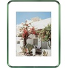image:imageGolden State Art 8x10 Aluminum Picture Frame Red  With Mat for 5x7 Photo or Without Mat for Round Edges 8 x 10 Photo with 1inch Radius Corner  Real Glass  Matte Modern Wall DecorGreen