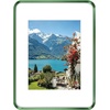 image:imageGolden State Art 8x10 Aluminum Picture Frame Red  With Mat for 5x7 Photo or Without Mat for Round Edges 8 x 10 Photo with 1inch Radius Corner  Real Glass  Matte Modern Wall DecorGreen