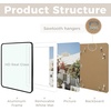 image:imageGolden State Art 8x10 Aluminum Picture Frame Red  With Mat for 5x7 Photo or Without Mat for Round Edges 8 x 10 Photo with 1inch Radius Corner  Real Glass  Matte Modern Wall DecorBlack